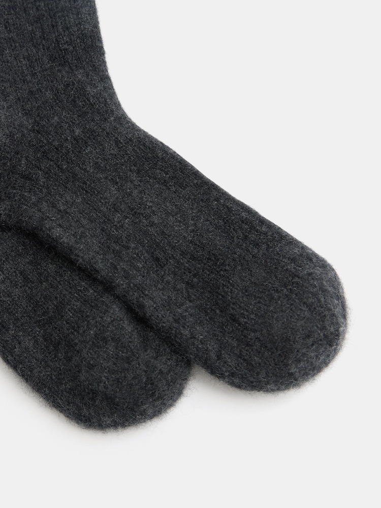 Hush Grey Cashmere Socks - Image 3 of 3