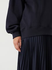 Hush Blue Gabriela Pleated Skirt Sweat Dress - Image 2 of 5