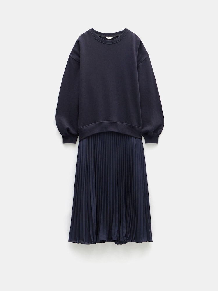 Hush Blue Gabriela Pleated Skirt Sweat Dress - Image 5 of 5