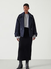 Hush Black Slim Missy Knitted Midi Skirt - Image 1 of 5