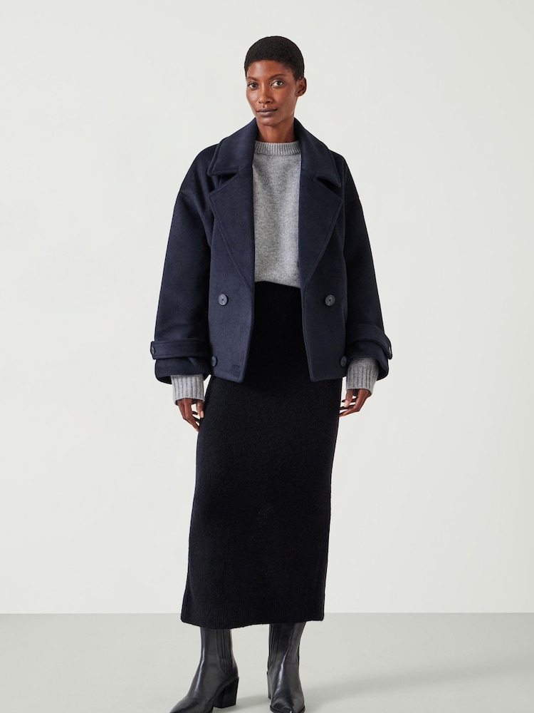 Hush Black Slim Missy Knitted Midi Skirt - Image 1 of 5