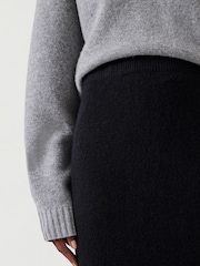 Hush Black Slim Missy Knitted Midi Skirt - Image 4 of 5