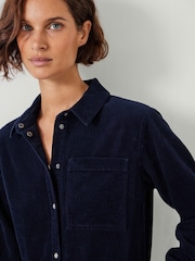 Hush Blue Bella Corduroy Maxi 100% Cotton Dress - Image 2 of 5