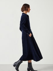 Hush Blue Bella Corduroy Maxi 100% Cotton Dress - Image 4 of 5
