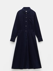 Hush Blue Bella Corduroy Maxi 100% Cotton Dress - Image 5 of 5