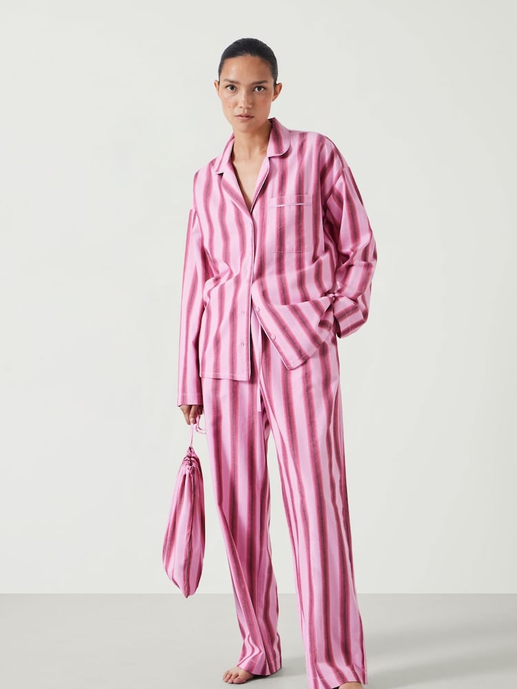 Hush Amita Pyjama mit Streifen aus Baumwollviskose - Bild 1 von 5