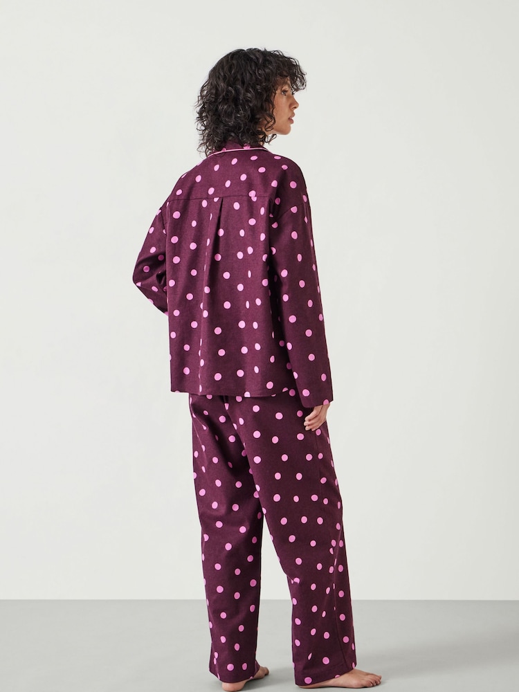 Hush Amita Pyjama aus 100 % Baumwollflanell mit Punktmuster - Bild 2 von 4 Hush Amita Pyjama aus 100 % Baumwollflanell mit Punktmuster - Bild 2 von 4