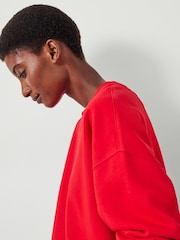 Hush Red Quaden Clean Oversized Sweatshirt - Image 4 of 5