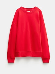 Hush Red Quaden Clean Oversized Sweatshirt - Image 5 of 5