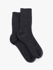 Hush Grey Cashmere Socks - Image 1 of 2