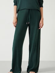 Hush Green Elle Supersoft Wide Leg Joggers - Image 2 of 5