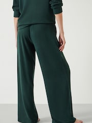 Hush Green Elle Supersoft Wide Leg Joggers - Image 3 of 5