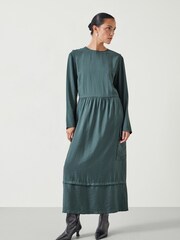 Hush Grey Cristina Utility Maxi Dress - Image 1 of 5