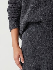 Hush Grey Bea Boucle Knitted Midi Skirt - Image 4 of 5
