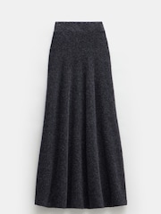 Hush Grey Bea Boucle Knitted Midi Skirt - Image 5 of 5
