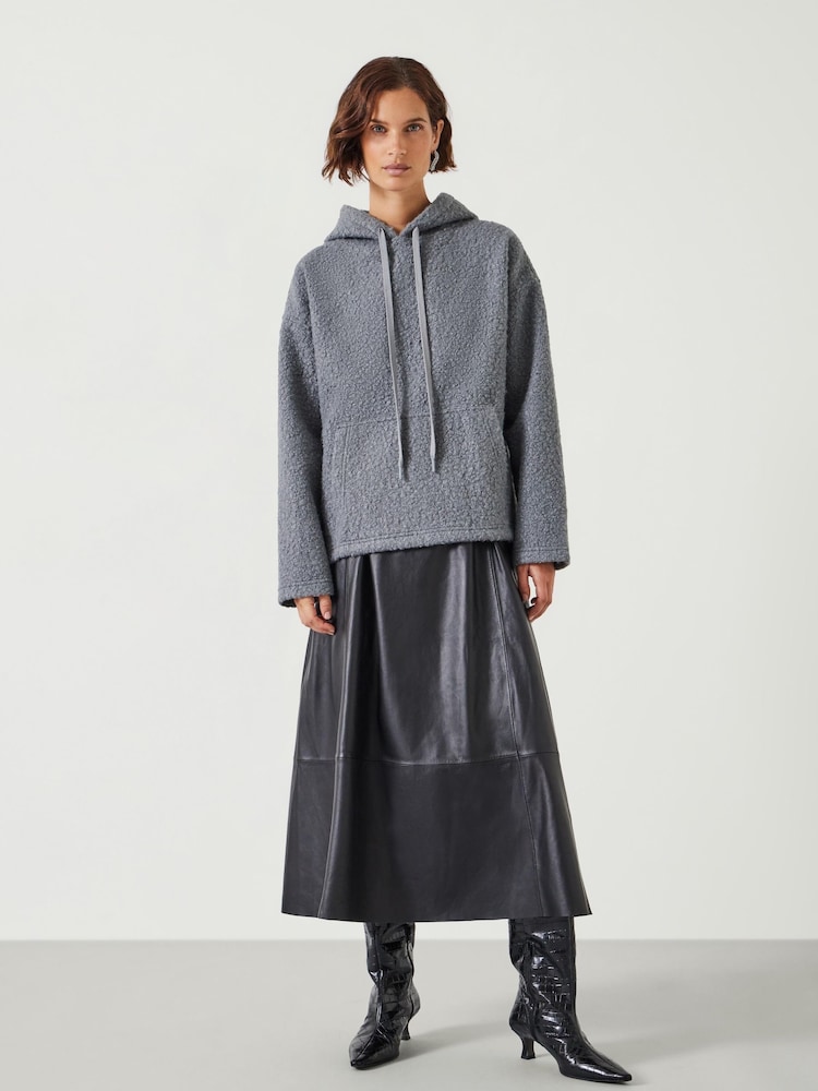 Hush Grey Brody Borg Oversized Hoodie - Image 2 of 5