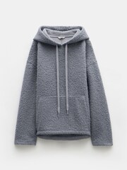Hush Grey Brody Borg Oversized Hoodie - Image 5 of 5