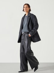 Hush Grey Black Jayde Italian Wool Blazer - Image 2 of 5