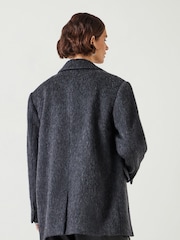 Hush Grey Black Jayde Italian Wool Blazer - Image 3 of 5