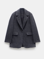 Hush Grey Black Jayde Italian Wool Blazer - Image 5 of 5