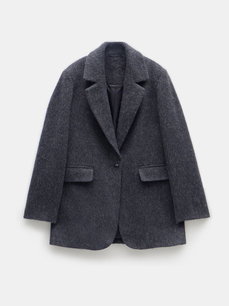 Hush Grey Black Jayde Italian Wool Blazer - Image 5 of 5
