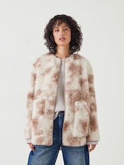 Hush Natural Anya Teddy Jacket - Image 1 of 5