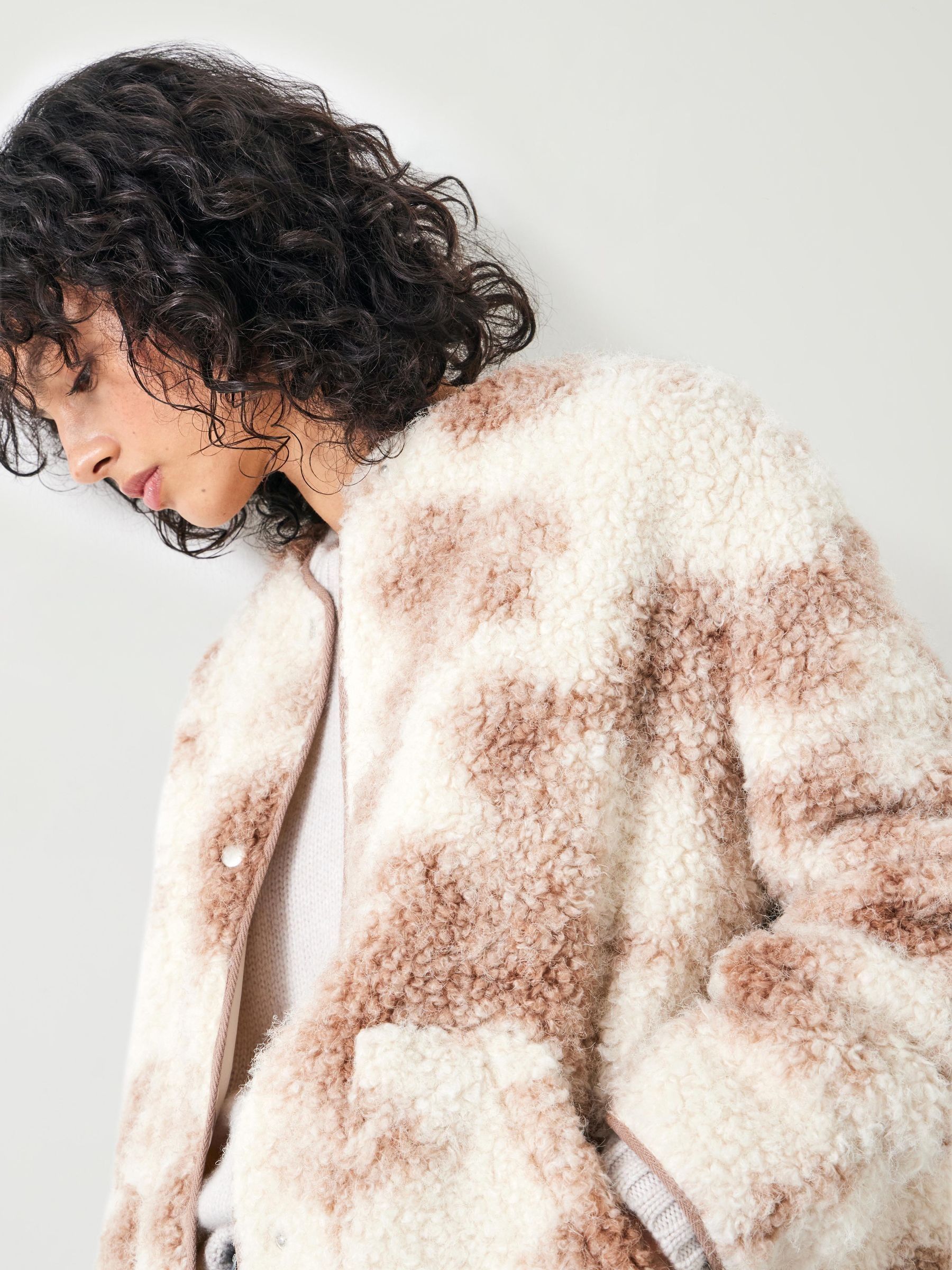 Buy Hush Natural Anya Teddy Jacket from the Next UK online shop