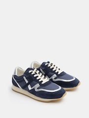 Hush Blue Rylee Retro Trainers - Image 3 of 5