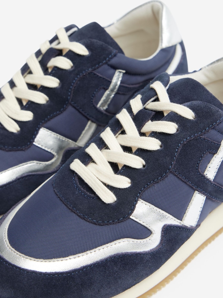 Hush Blue Rylee Retro Trainers - Image 5 of 5