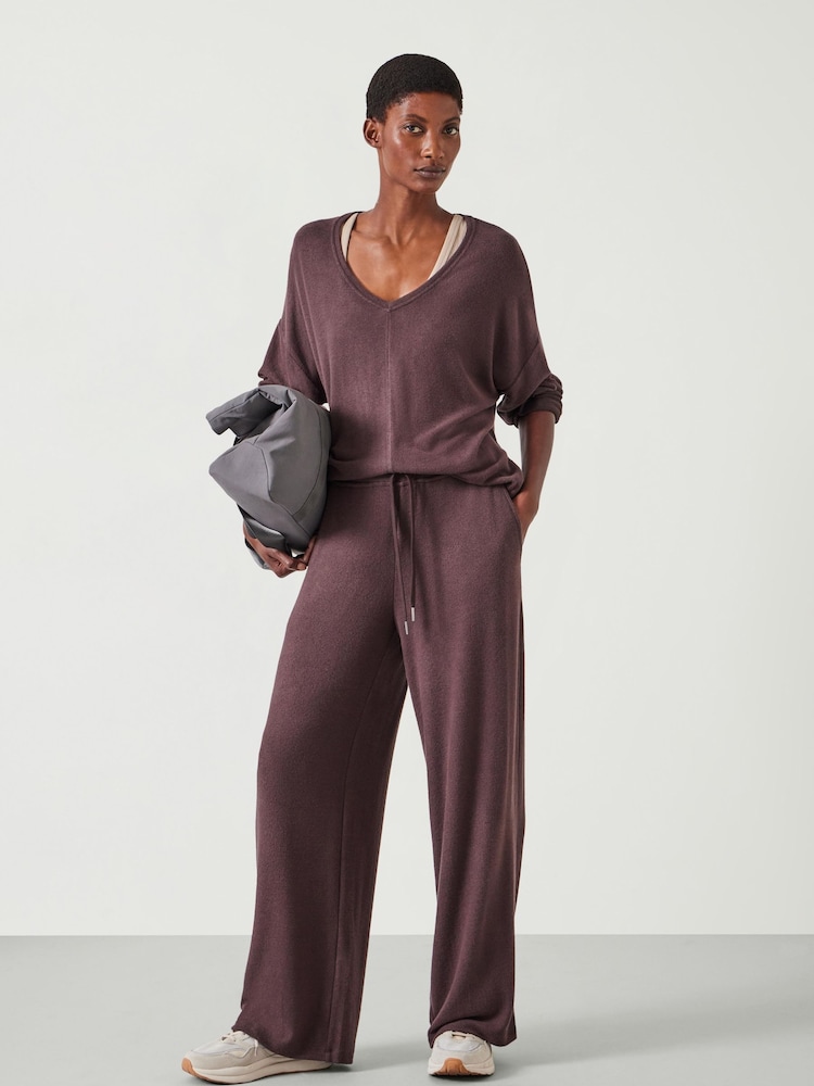 Hush Purple Gillian Supersoft V-Neck Top - Image 2 of 5