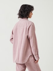 Hush Pink Oversized Cleo Corduroy 100% Cotton Shirt - Image 2 of 4