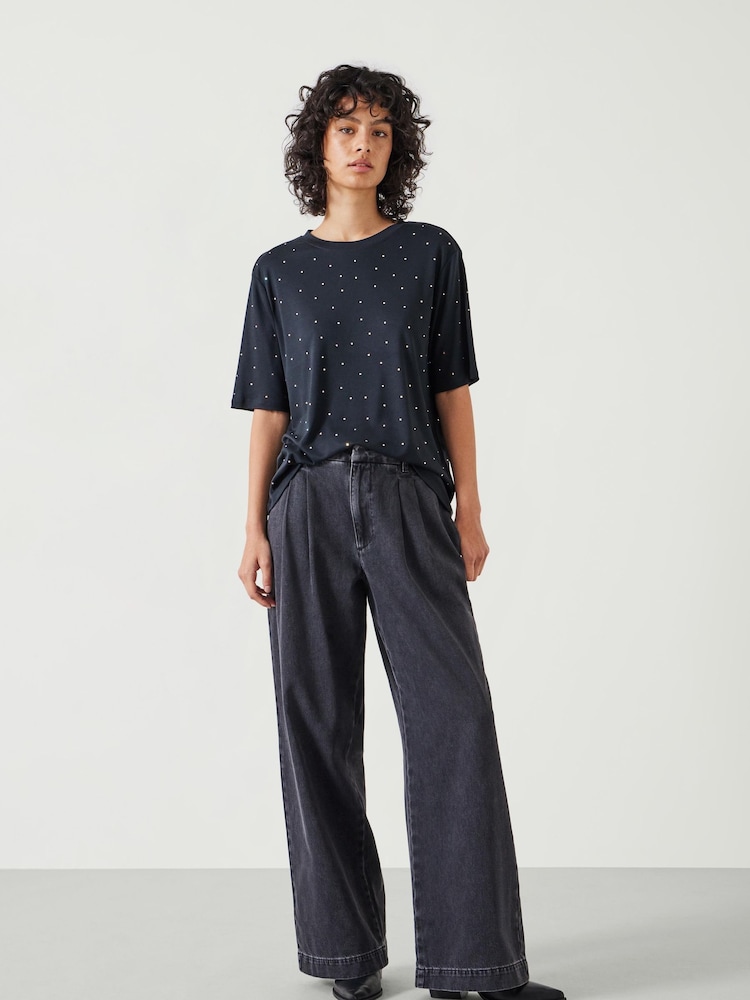 Hush Black Rae Rhinestone T-Shirt - Image 2 of 5