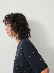Hush Black Rae Rhinestone T-Shirt - Image 4 of 5