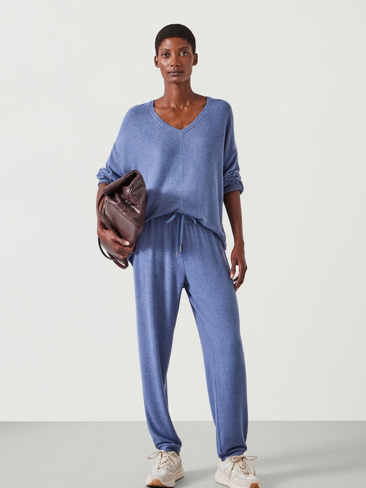 Hush Blue Gillian Supersoft V-Neck Top - Image 2 of 5