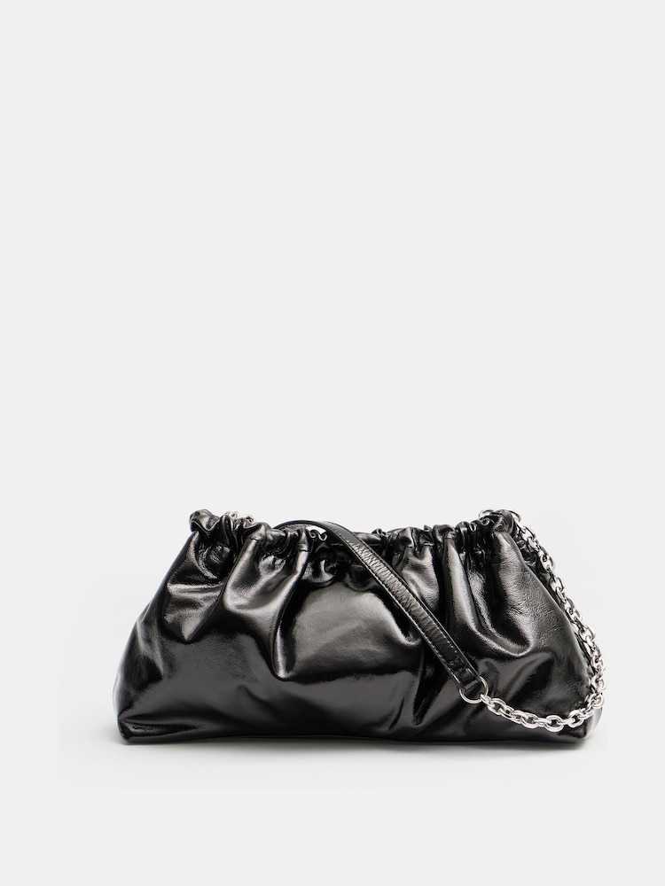 Hush – Reva – geraffte Leder-Clutch - Bild 1 von 5