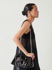 Hush – Reva – geraffte Leder-Clutch - Bild 5 von 5
