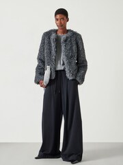 Hush Grey Rachel Faux Fur Jacket - Image 2 of 5