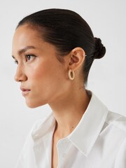 Hush Gold Tone Camille Hoop Earrings - Image 5 of 5