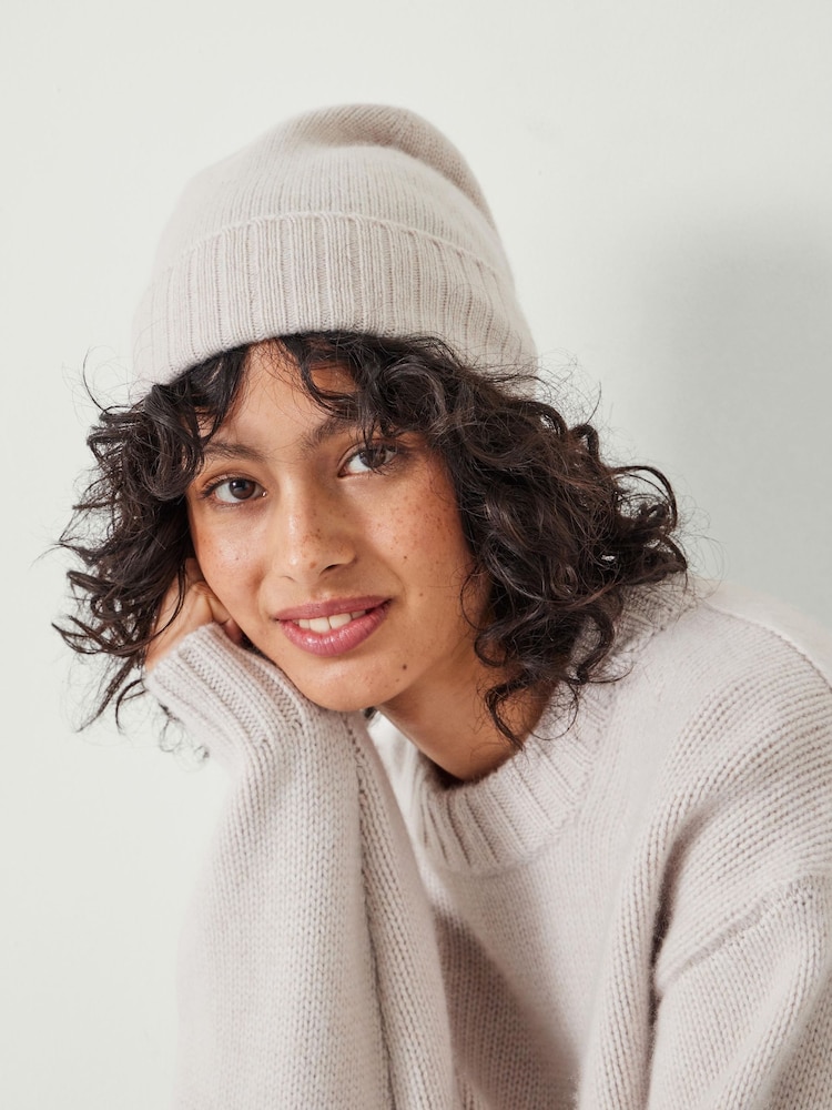 Hush Cream Cashmere Beanie - Image 1 of 4 Hush Cream Cashmere Beanie - Image 1 of 4