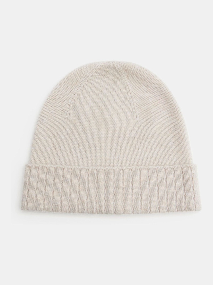 Hush Cream Cashmere Beanie - Image 2 of 4 Hush Cream Cashmere Beanie - Image 2 of 4