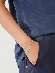 Hush Silver Tone Violet Chain Bracelet - Image 4 of 4