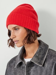 Hush Red Cashmere Beanie - Image 2 of 4