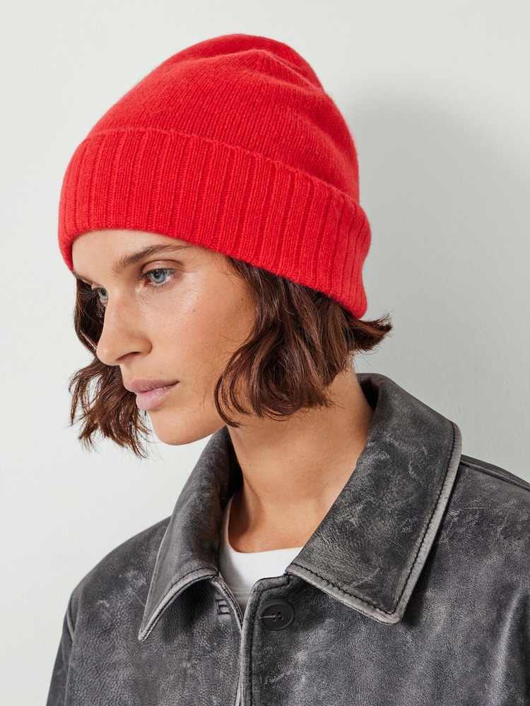 Hush Red Cashmere Beanie - Image 2 of 4