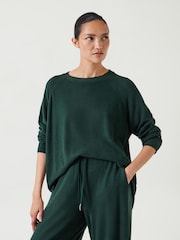 Hush Green Elle Supersoft Raglan Top - Image 1 of 5