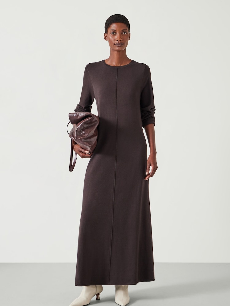 Hush Talen Langarm Strick Maxi Pullover Kleid - Bild 1 von 5 Hush Talen Langarm Strick Maxi Pullover Kleid - Bild 1 von 5