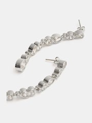 Hush Silver Tone Daniella CZ drop Earrings - Image 2 of 4