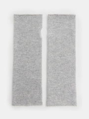 Hush Grey Winter Cashmere Fingerless Gloves - Image 1 of 3