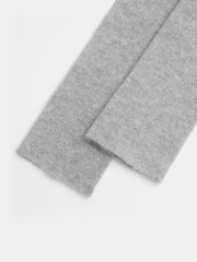 Hush Grey Winter Cashmere Fingerless Gloves - Image 3 of 3