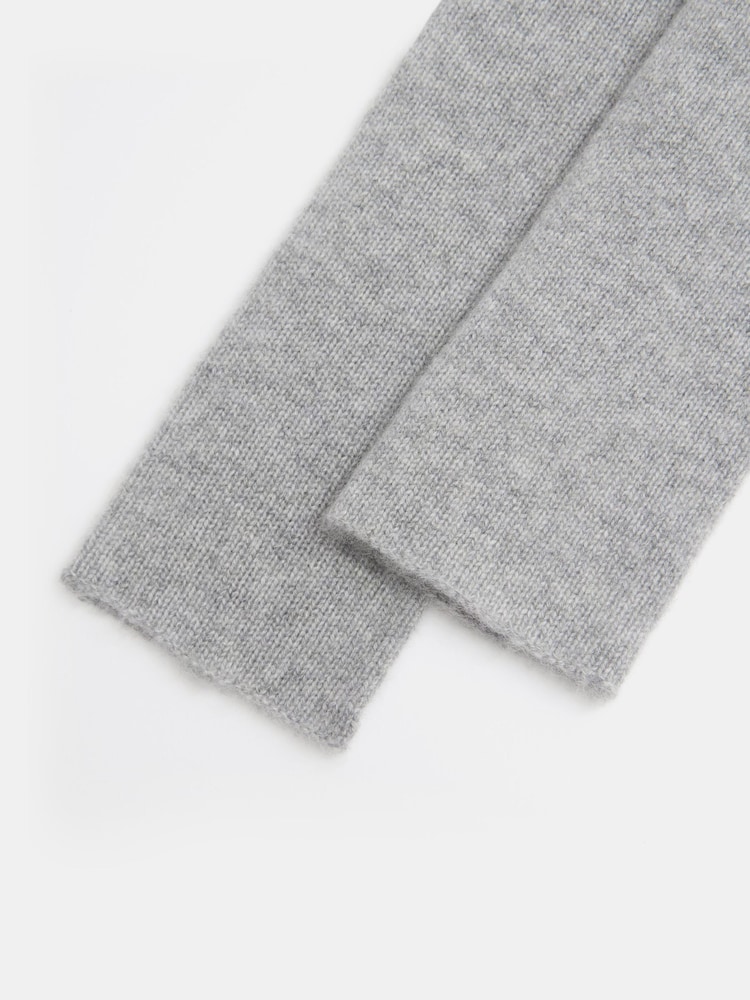 Hush Grey Winter Cashmere Fingerless Gloves - Image 3 of 3
