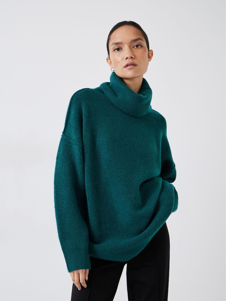 Hush Green Meryl Roll Neck Jumper - Image 1 of 5
